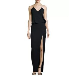 NWT Elizabeth and James Dress Black Kora Sleeveless Maxi size 10